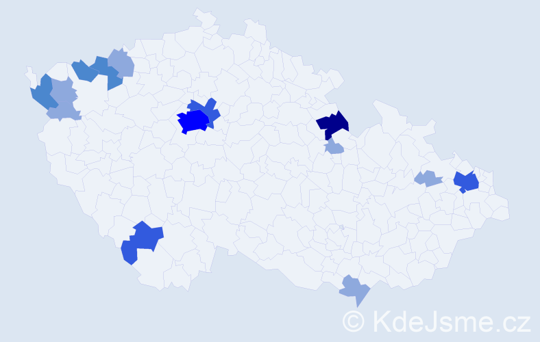 Příjmení: 'Országh', počet výskytů 30 v celé ČR