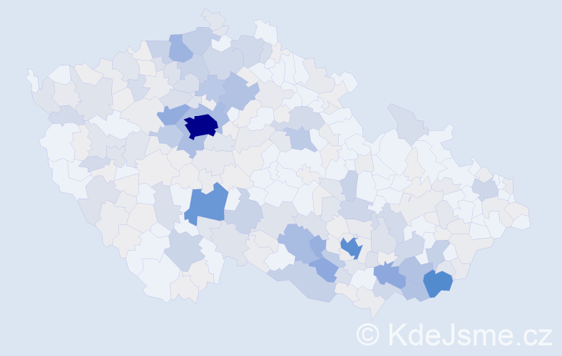 Příjmení: 'Knotek', počet výskytů 1287 v celé ČR