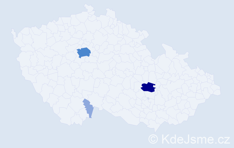 Příjmení: 'Ivkovičová', počet výskytů 8 v celé ČR
