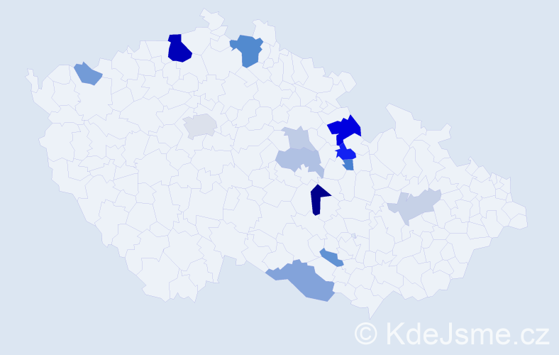 Příjmení: 'Palaščák', počet výskytů 32 v celé ČR