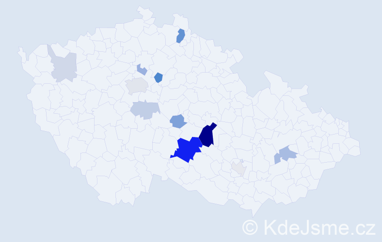 Příjmení: 'Milfajt', počet výskytů 36 v celé ČR