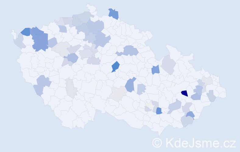 Příjmení: 'Gonda', počet výskytů 146 v celé ČR