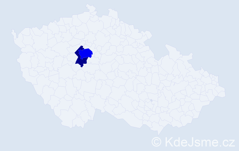 Příjmení: 'Trezzi', počet výskytů 7 v celé ČR