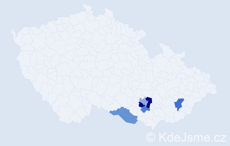 Příjmení: 'Burai', počet výskytů 13 v celé ČR