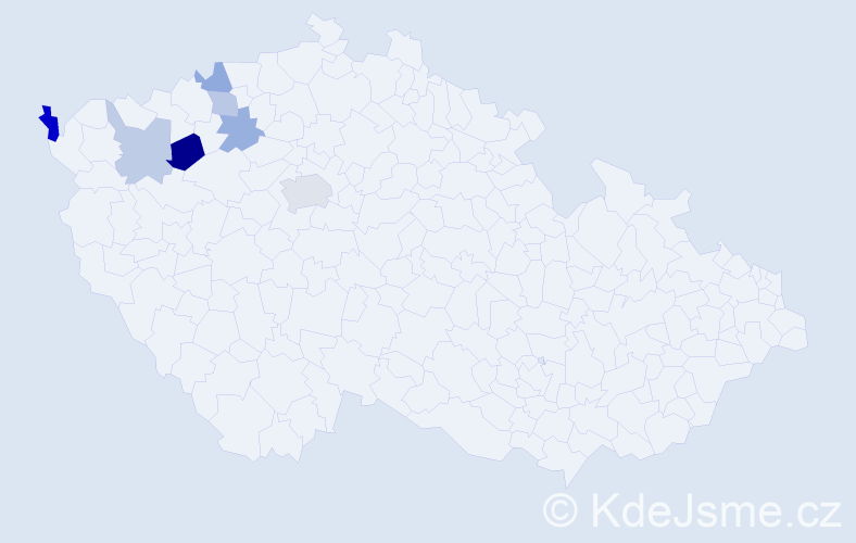 Příjmení: 'Khel', počet výskytů 11 v celé ČR