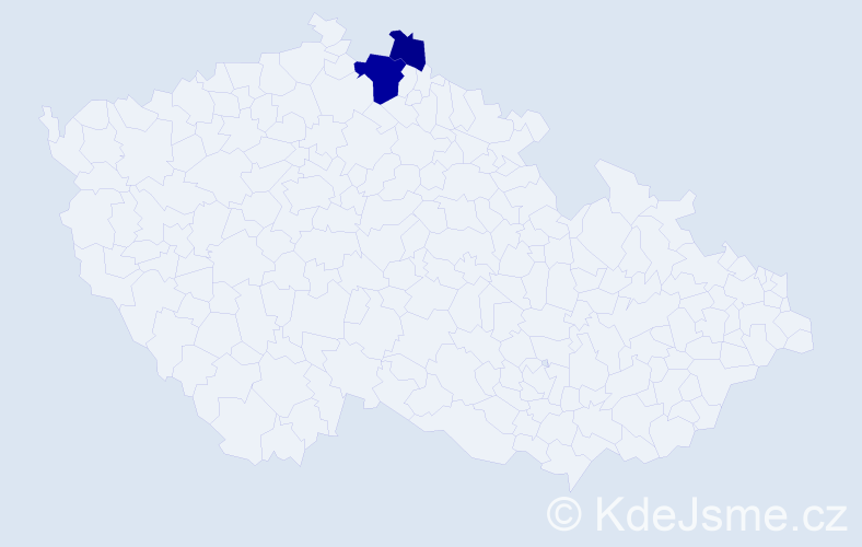 Příjmení: 'Piaskowská', počet výskytů 5 v celé ČR