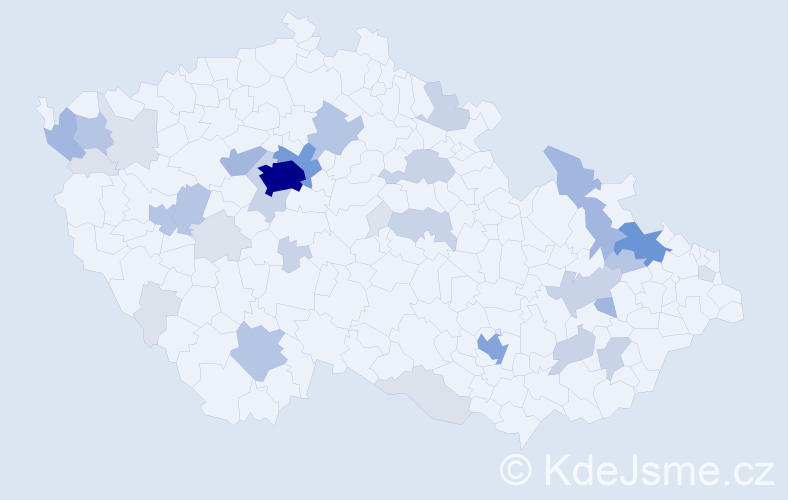 Příjmení: 'Kolb', počet výskytů 109 v celé ČR