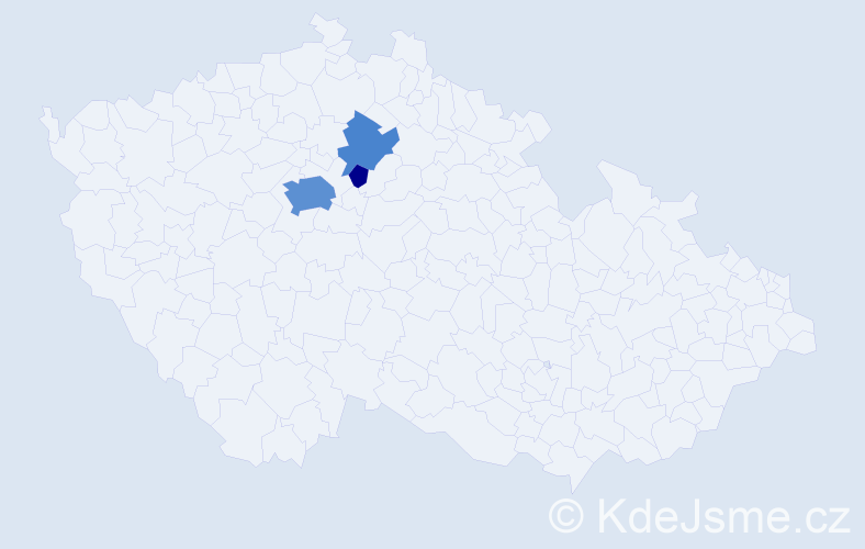 Příjmení: 'Koleška', počet výskytů 16 v celé ČR