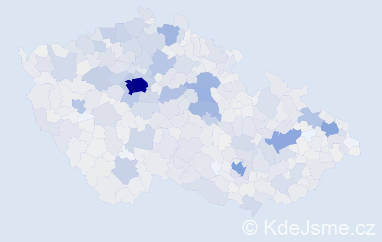 Příjmení: 'Tichá', počet výskytů 5968 v celé ČR