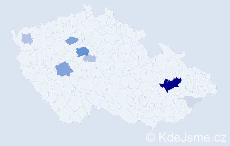 Příjmení: 'Henkl', počet výskytů 35 v celé ČR