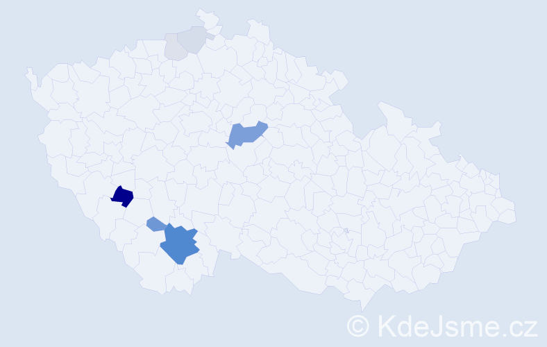 Příjmení: 'Drázdová', počet výskytů 24 v celé ČR