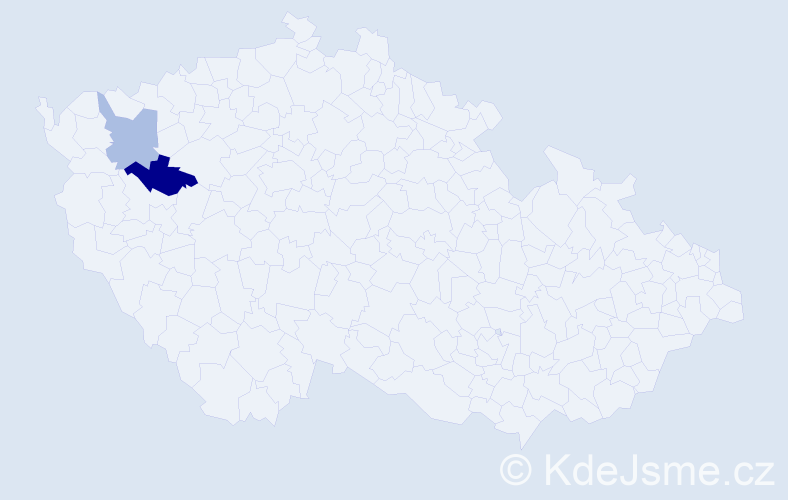 Příjmení: 'Kauzner', počet výskytů 3 v celé ČR
