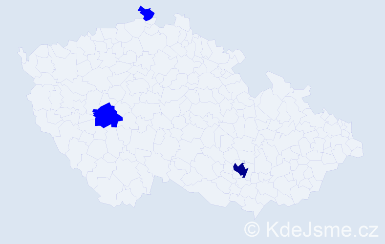 Příjmení: 'Polonec', počet výskytů 4 v celé ČR