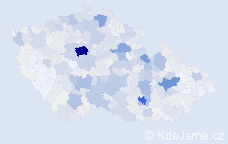 Příjmení: 'Stejskal', počet výskytů 4629 v celé ČR