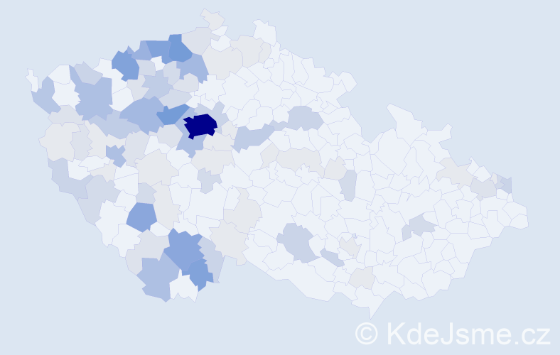 Příjmení: 'Koptová', počet výskytů 317 v celé ČR