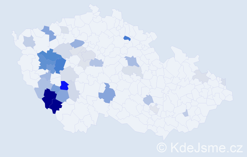 Příjmení: 'Skolková', počet výskytů 89 v celé ČR