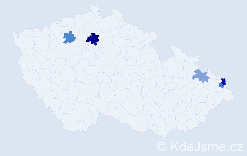 Příjmení: 'Panenko', počet výskytů 9 v celé ČR