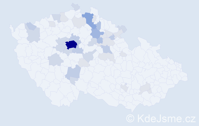 Příjmení: 'Drozenová', počet výskytů 114 v celé ČR