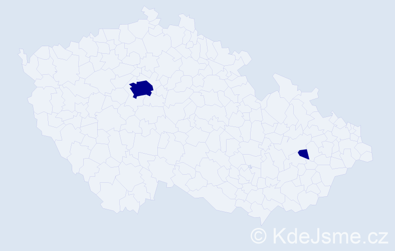 Příjmení: 'Salisbury', počet výskytů 4 v celé ČR