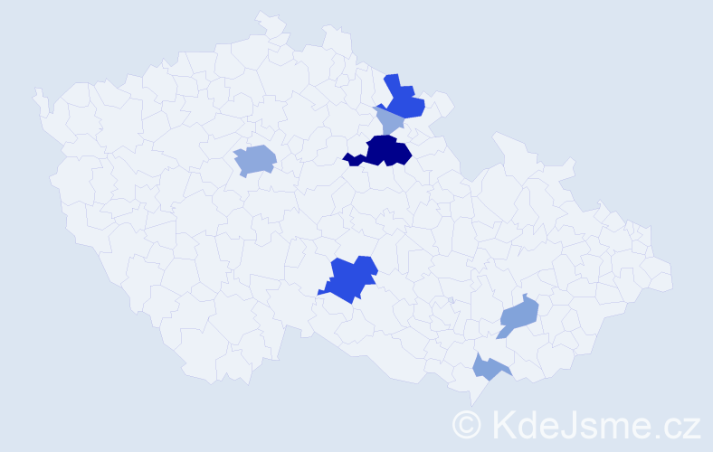 Příjmení: 'Gnolová', počet výskytů 24 v celé ČR