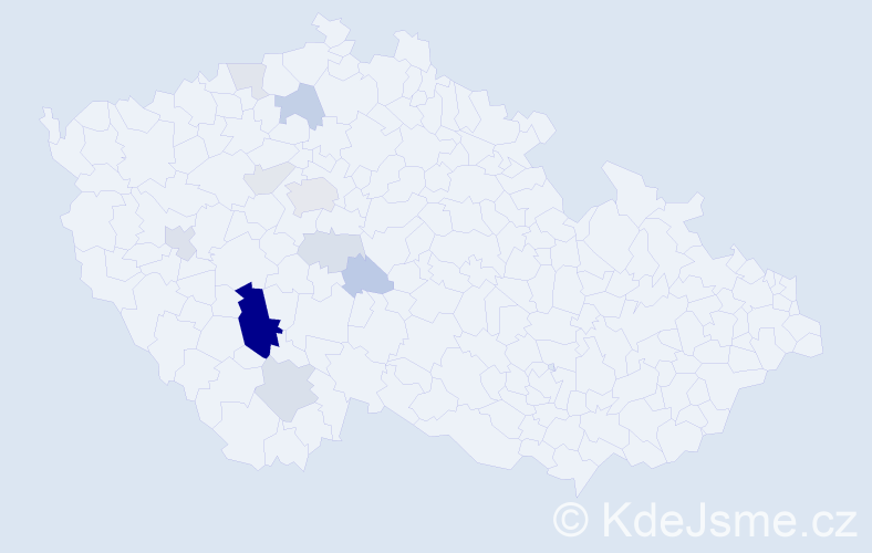 Příjmení: 'Cimburová', počet výskytů 35 v celé ČR