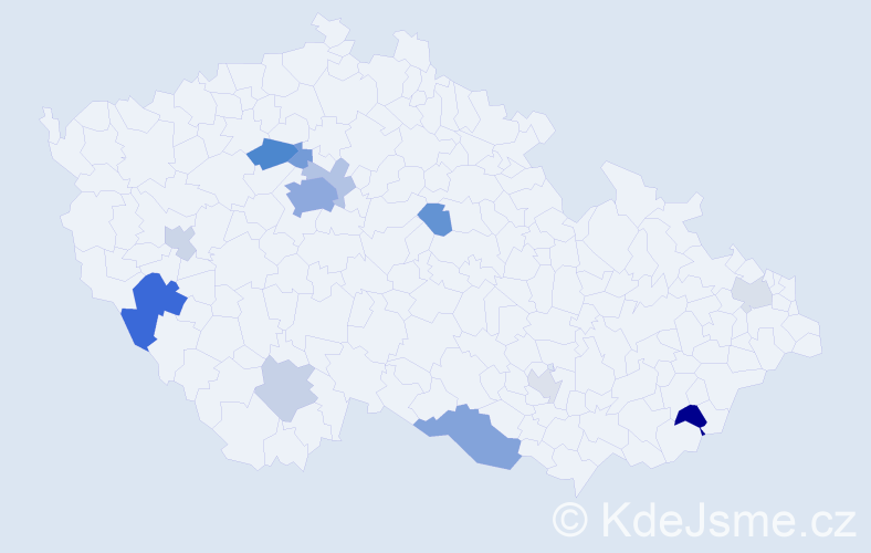 Příjmení: 'Ishchuk', počet výskytů 30 v celé ČR