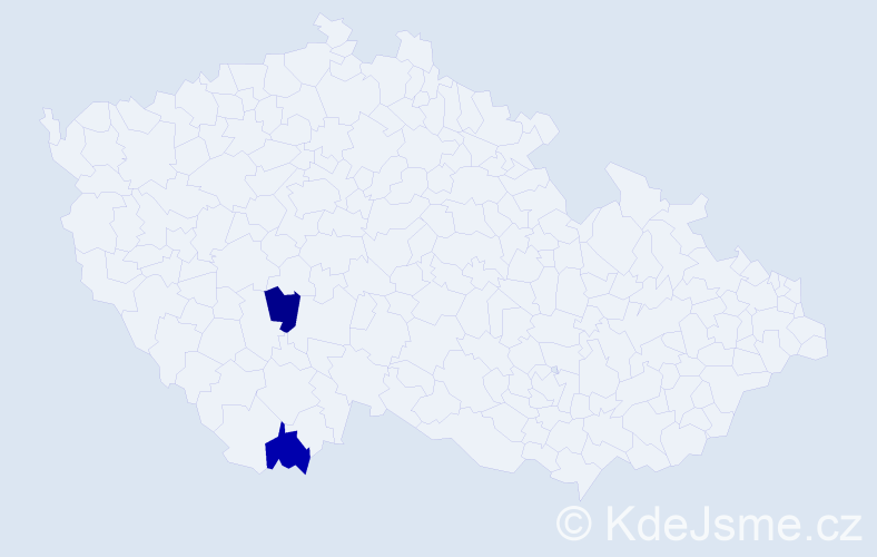 Příjmení: 'Windischhofer', počet výskytů 2 v celé ČR