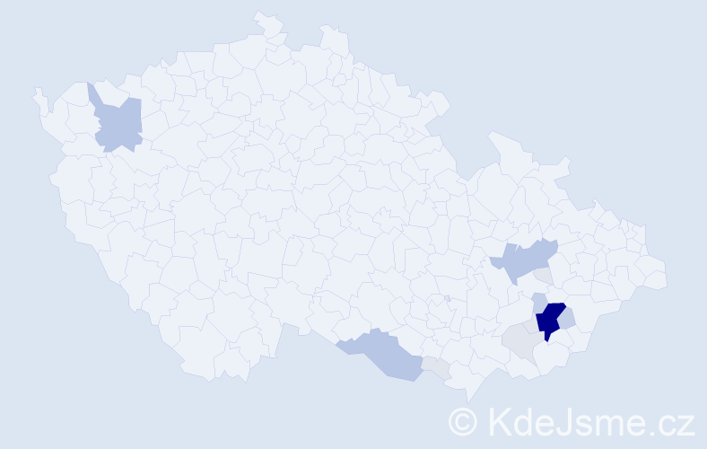 Příjmení: 'Polepilová', počet výskytů 56 v celé ČR