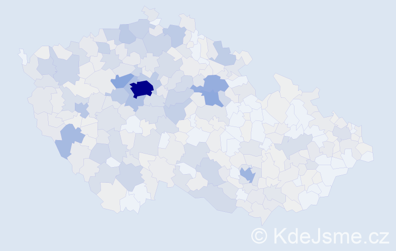 Příjmení: 'Vlasák', počet výskytů 2413 v celé ČR