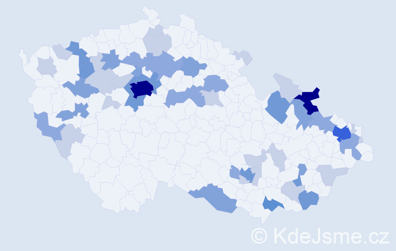 Příjmení: 'Repka', počet výskytů 136 v celé ČR