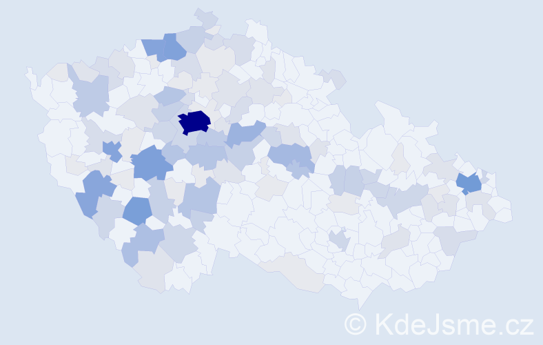 Příjmení: 'Bálek', počet výskytů 399 v celé ČR