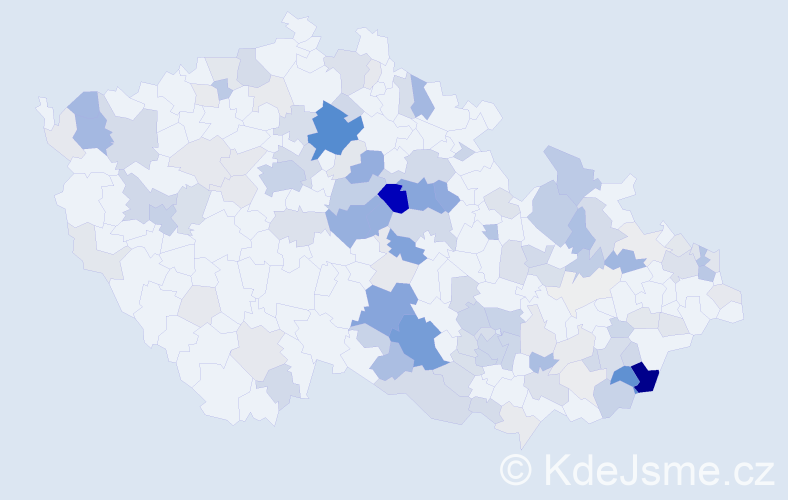 Příjmení: 'Míčová', počet výskytů 416 v celé ČR