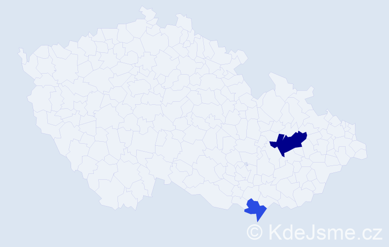 Příjmení: 'Muranovová', počet výskytů 4 v celé ČR
