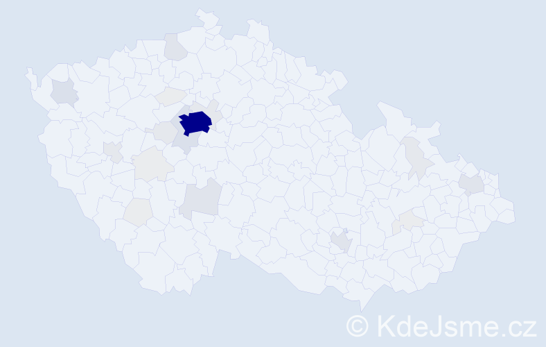 Příjmení: 'Zheng', počet výskytů 124 v celé ČR