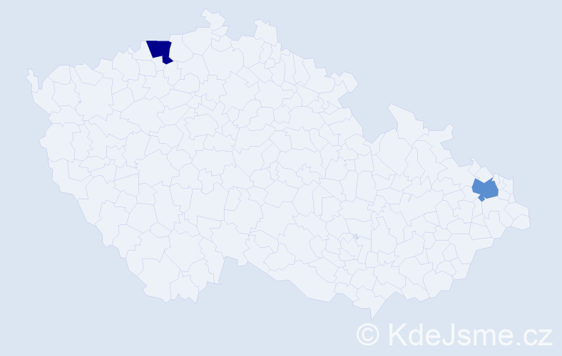 Příjmení: 'Kosowski', počet výskytů 2 v celé ČR