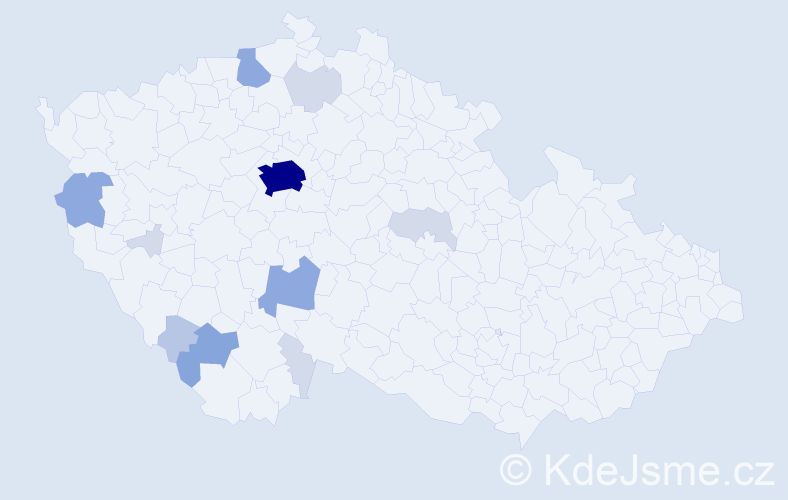 Příjmení: 'Haisl', počet výskytů 36 v celé ČR