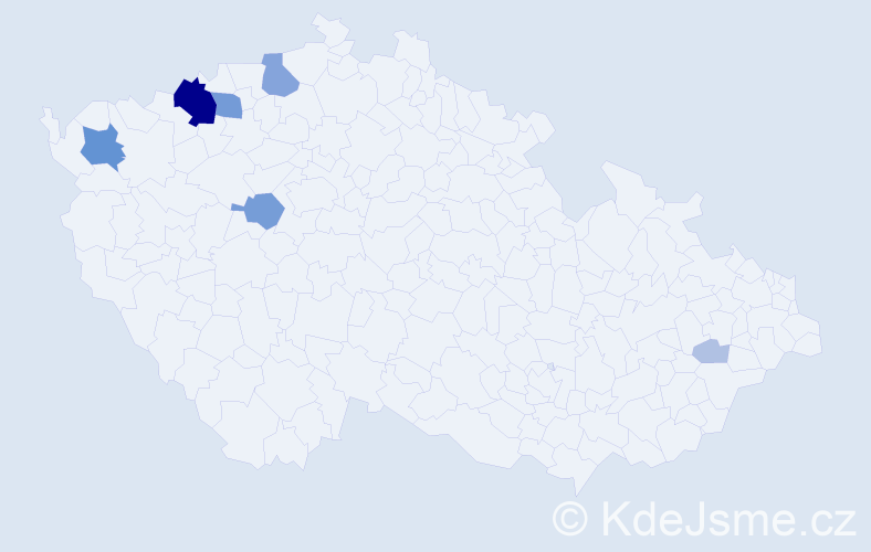 Příjmení: 'Redaj', počet výskytů 30 v celé ČR