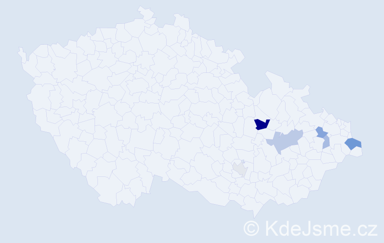 Příjmení: 'Krobothová', počet výskytů 11 v celé ČR