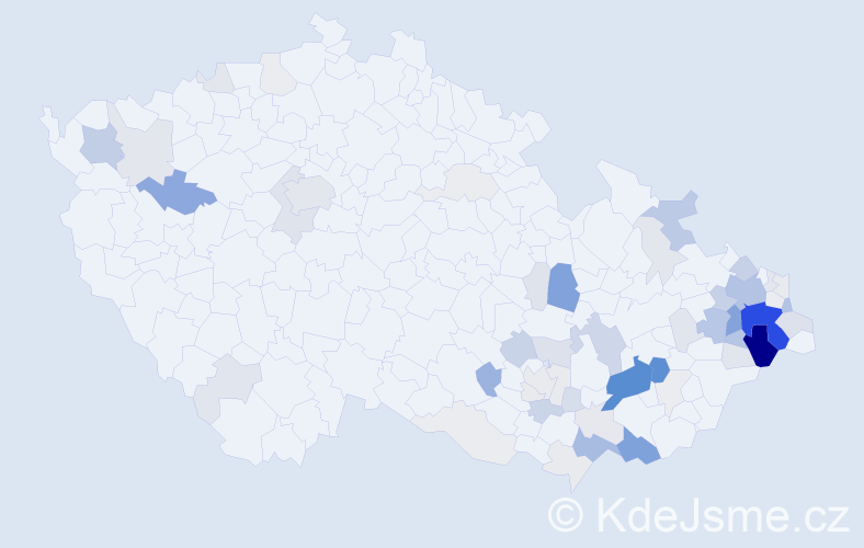 Příjmení: 'Ivánek', počet výskytů 241 v celé ČR