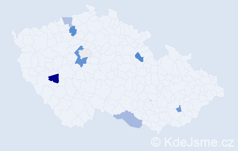 Příjmení: 'Bosch', počet výskytů 10 v celé ČR