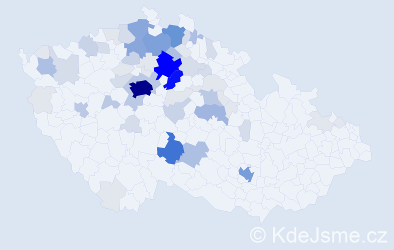 Příjmení: 'Pulda', počet výskytů 254 v celé ČR