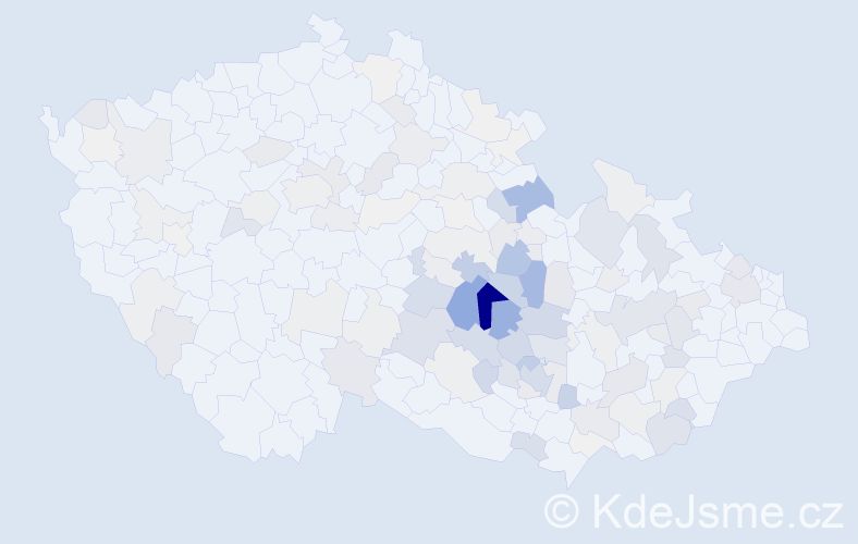 Příjmení: 'Peňázová', počet výskytů 431 v celé ČR