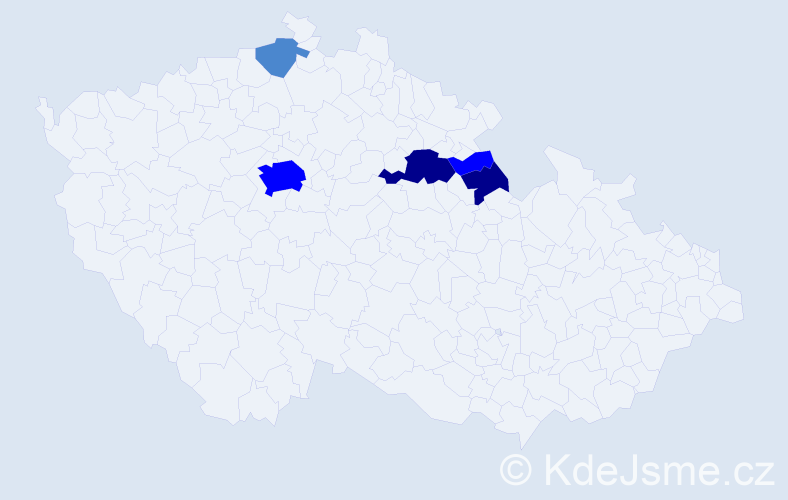 Příjmení: 'Retzer', počet výskytů 11 v celé ČR