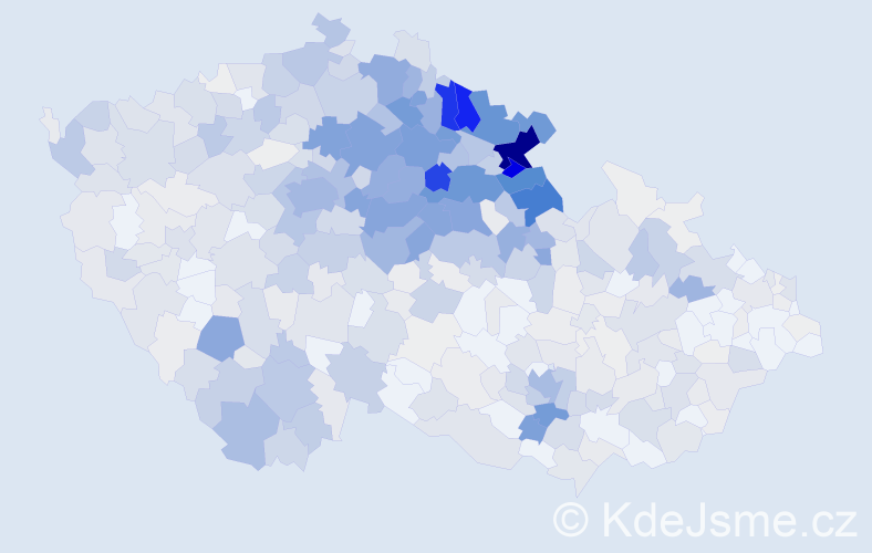 Příjmení: 'Hanušová', počet výskytů 2880 v celé ČR