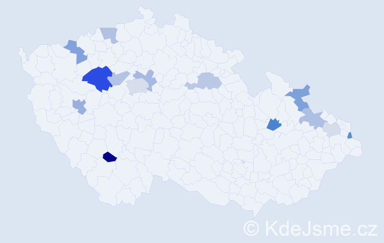 Příjmení: 'Luyen', počet výskytů 19 v celé ČR
