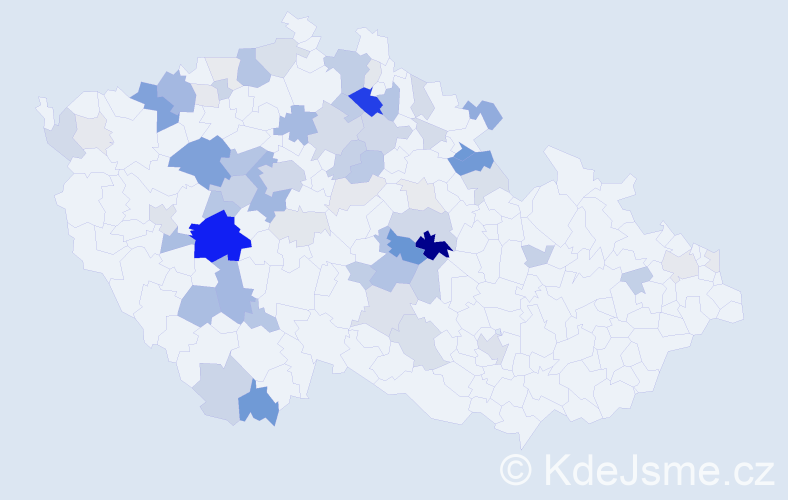 Příjmení: 'Zárybnická', počet výskytů 231 v celé ČR