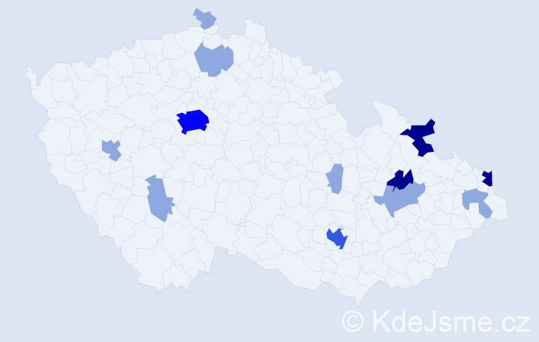 Příjmení: 'Michailidisová', počet výskytů 29 v celé ČR