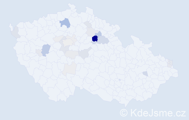 Příjmení: 'Purma', počet výskytů 69 v celé ČR