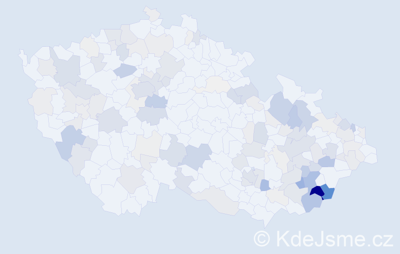 Příjmení: 'Maňas', počet výskytů 496 v celé ČR