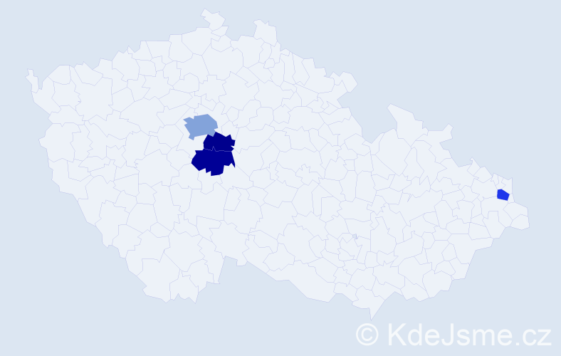 Příjmení: 'Neuralová', počet výskytů 6 v celé ČR